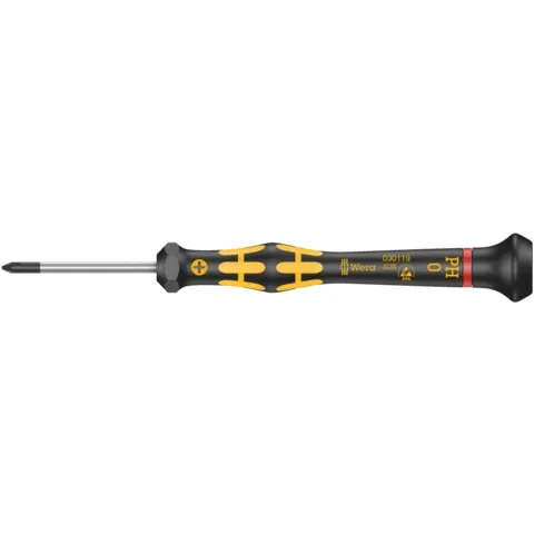 Wera 1550 PH ESD Kraftform Micro screwdriver for Phillips screws, PH 00 x 40 mm (series photo)
