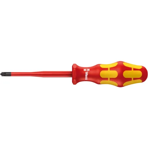Wera 165 iS PZ/S VDE Insulated screwdriver with reduced blade diameter for PlusMinus screws (Pozidriv/slotted), # 1 x 80 mm (series photo)