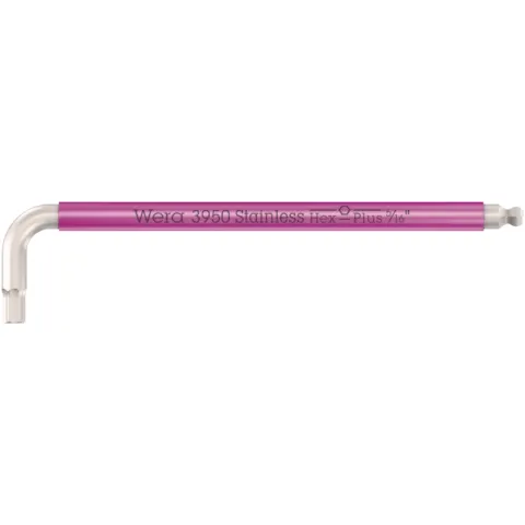 Wera 3950 SPKL Multicolour Imperial L-keys, imperial, stainless, 7/32" x 172 mm (series photo)