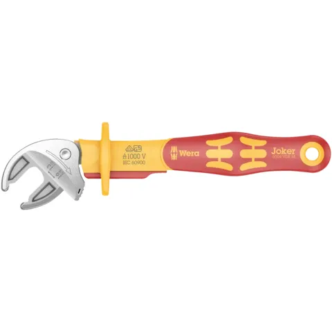 Wera 6004 Joker VDE M VDE-insulated, self-setting spanner, 13; 14; 15; 16 x 1/2; 17/32; 9/16; 19/32; 5/8" x 190 mm (series photo)