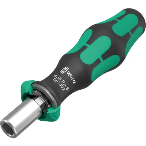 Wera 838 RA S Bit-holding handle with ratchet functionality, 1/4", 1/4" x 102 mm (series photo)