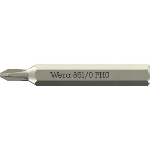 Wera 851/0 Micro bits for Phillips screws, PH 00 x 30 mm (series photo)