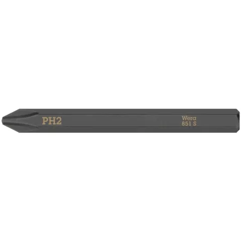 Wera 851 S Phillips bits for impact screwdrivers, PH 2 x 70 mm (series photo)