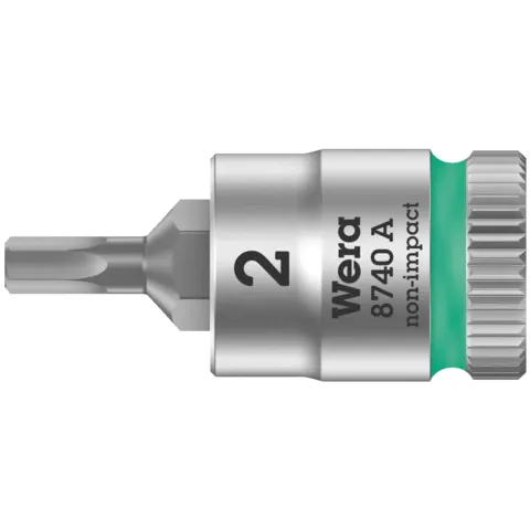 Wera 8740 A Zyklop bit socket, 1/4" drive, 2 x 28 mm (series photo)