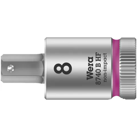 Wera 8740 B HF Zyklop bit socket with holding function, 3/8" drive, 5/32" x 35 mm (series photo)