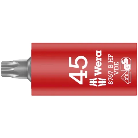 Wera 8767 B VDE HF TORX® Zyklop bit socket, insulated, with holding function, 3/8" drive, TX 27 x 55 mm (series photo)