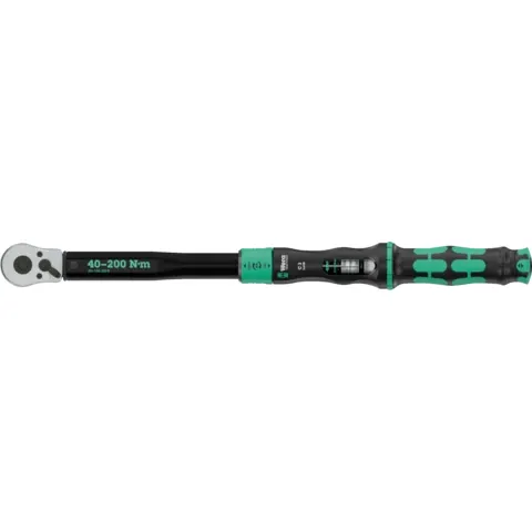 Wera Click-Torque Lock C 3 Torque wrench, adjustable, reversible ratchet, Torque Lock function, 40-200 Nm, 1/2" x 40-200 Nm (series photo)