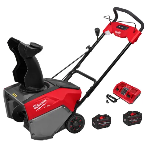 Milwaukee M18 FUEL 21" Auger Propelled Dual Battery Single Stage Snow Blower Kit