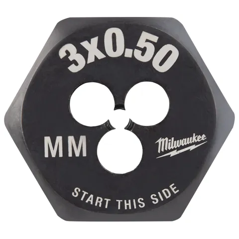Milwaukee M3-0.50 mm 1-Inch Hex Threading Die