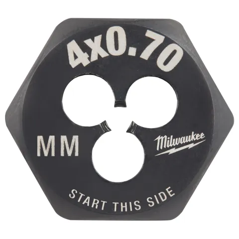 Milwaukee M4-0.70 mm 1-Inch Hex Threading Die