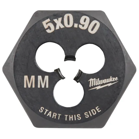 Milwaukee M5-0.90 mm 1-Inch Hex Threading Die