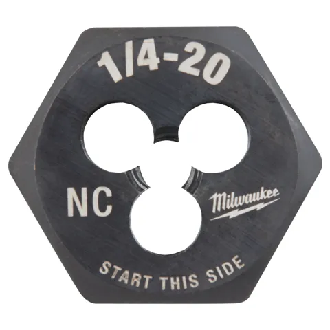 Milwaukee 1/4"-20 NC 1-Inch Hex Threading Die