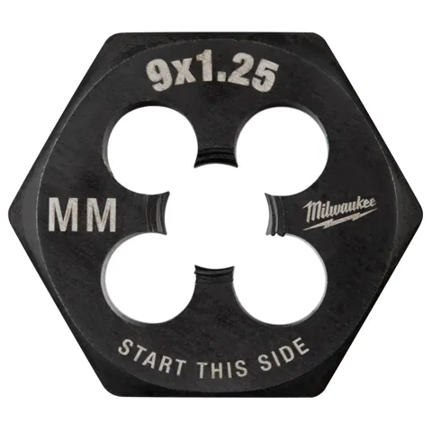 Milwaukee M9-1.25 mm 1-Inch Hex Threading Die