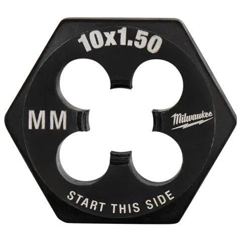 Milwaukee M10-1.50 mm 1-Inch Hex Threading Die