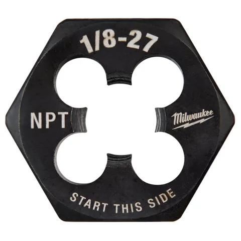 Milwaukee 1/8"-27 NPT 1-Inch Hex Threading Die