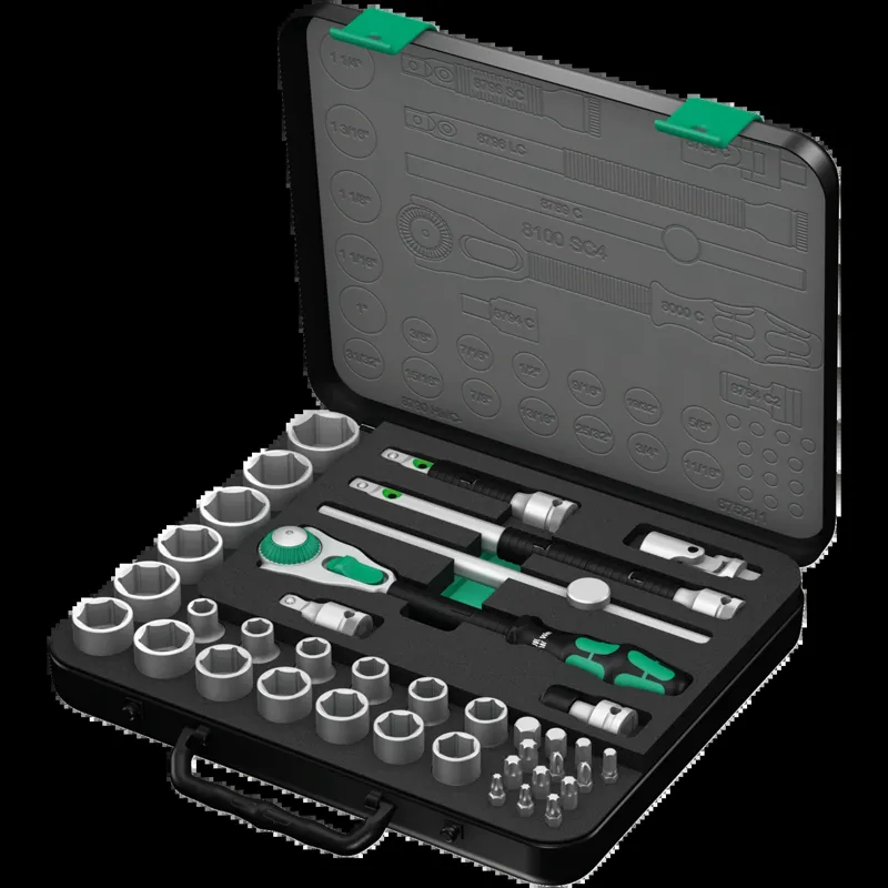 8100 SC 4 Zyklop Speed Ratchet Set, 1/2" drive, imperial