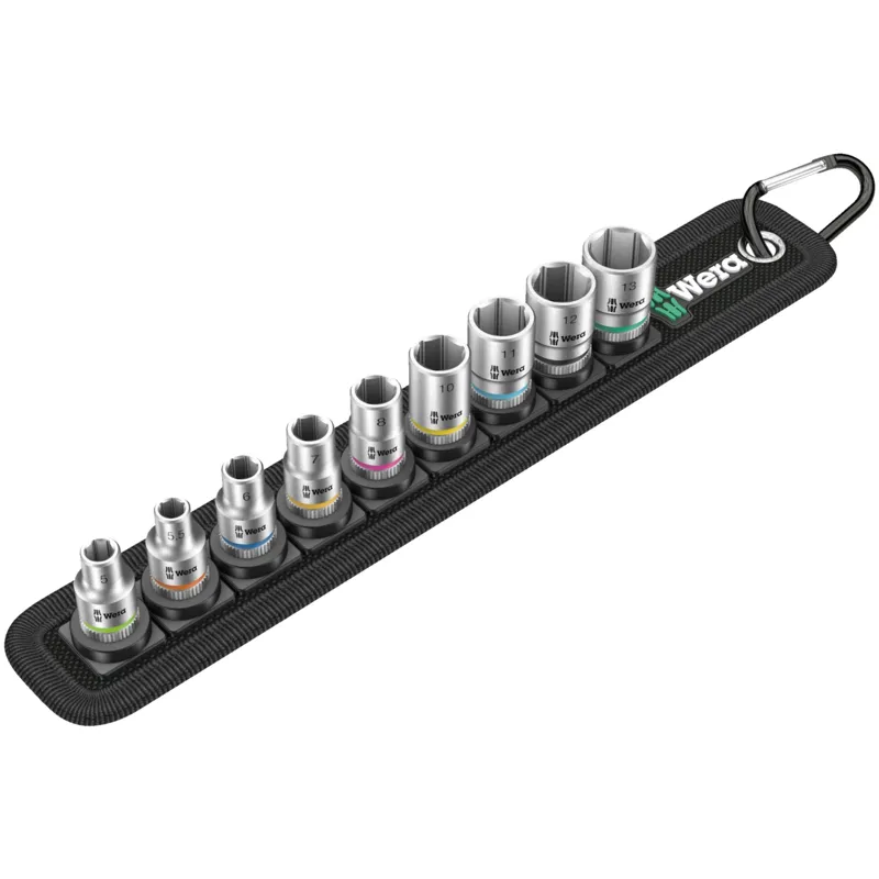 Belt A 4 Zyklop socket set, 1/4" drive