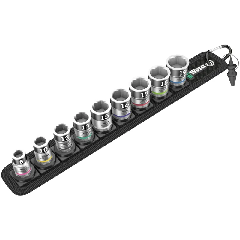 Belt B 1 Zyklop socket set with holding function, 3/8" drive