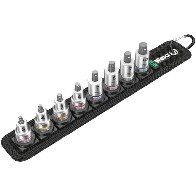 Belt B 2 Zyklop Hex-Plus bit socket set with holding function for hexagon socket screws, 3/8" drive