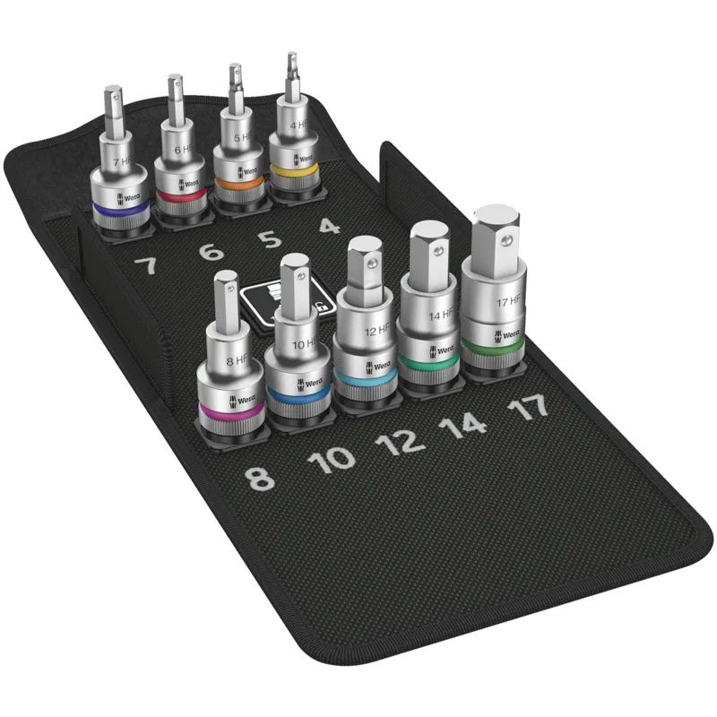 8740 C HF 1 Zyklop bit socket set with 1/2" drive, with holding function