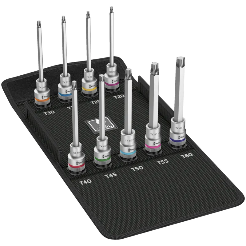 8767 C TORX® HF 3 Zyklop bit socket set with 1/2" drive, with holding function