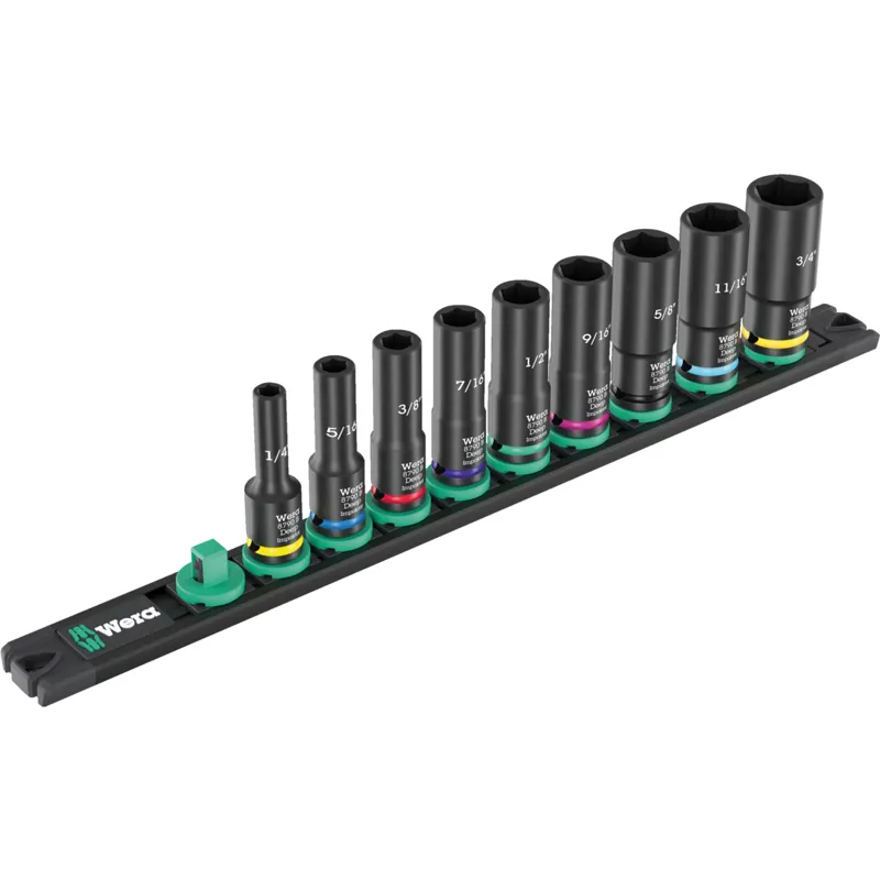 9661 Magnetic rail B Impaktor Deep Imperial 1 socket set, 3/8" drive