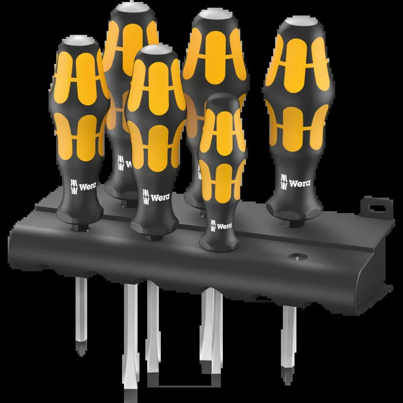 932/6 Screwdriver set Kraftform Wera: Chiseldriver and rack