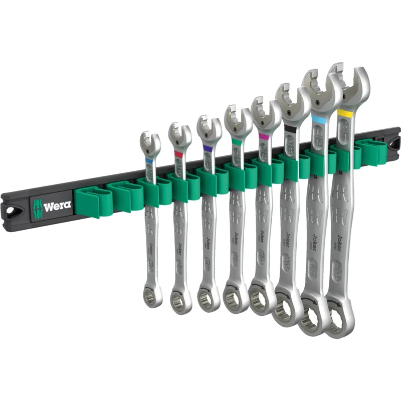 9632 Magnetic rail 6000 Joker Imperial 1 Ratcheting combination wrenches set, Imperial