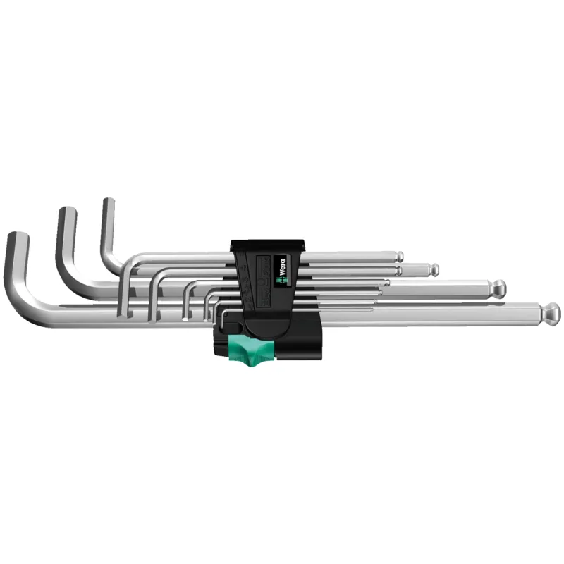 950/9 Hex-Plus 1 L-key set, metric, chrome-plated