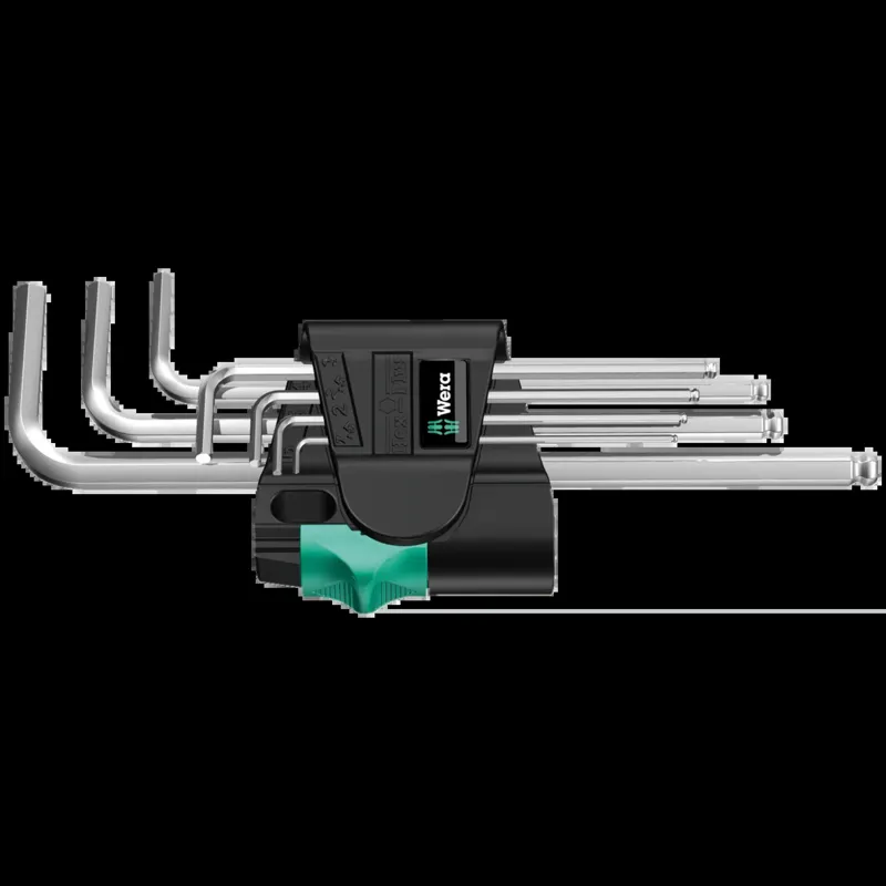 950/7 Hex-Plus 1 L-key set, metric, chrome-plated
