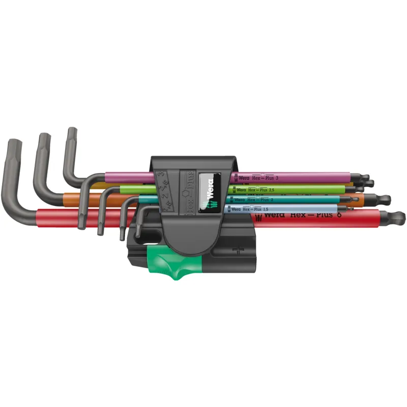 950/7 Hex-Plus Multicolour Magnet 1 L-key set, metric, BlackLaser