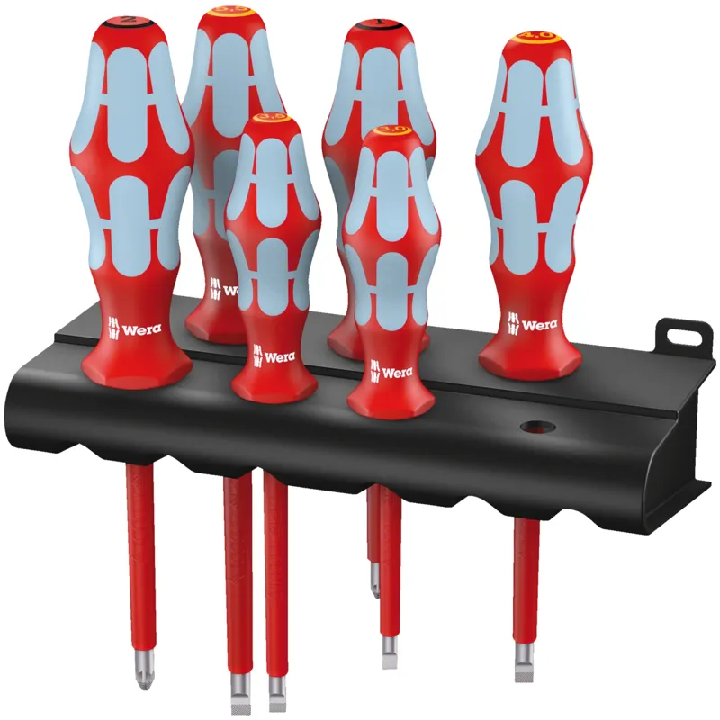 3165 i/6 Screwdriver set, stainless and rack
