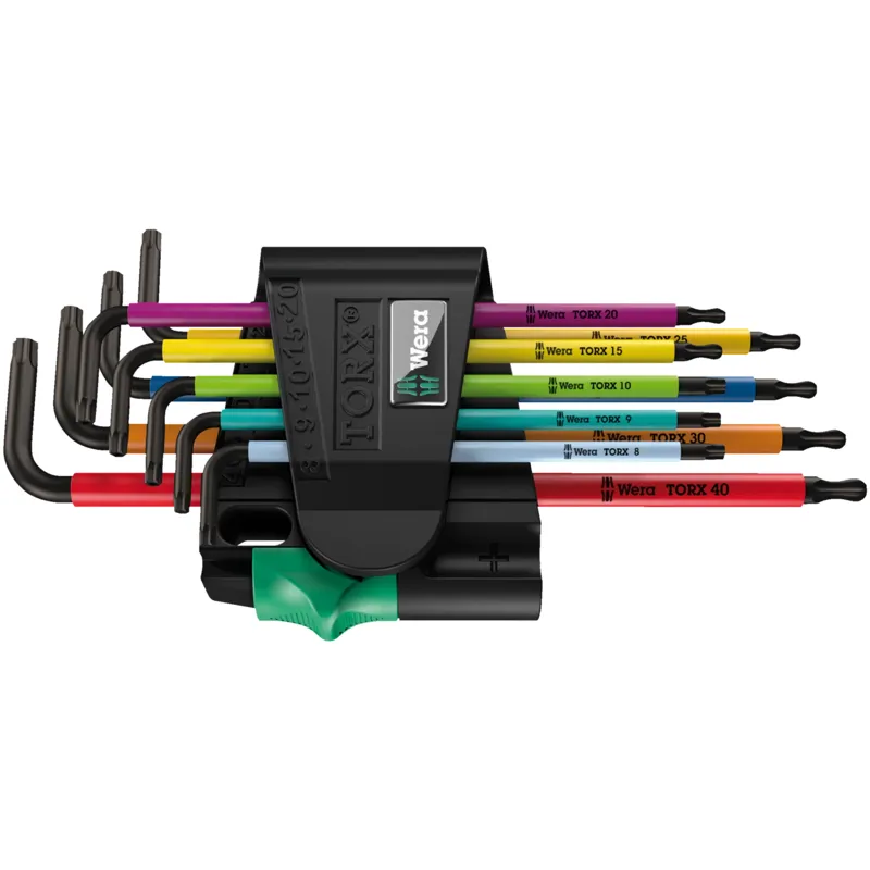 967/9 TX BO Multicolour 1 L-key set for tamper-proof TORX® screws, BlackLaser