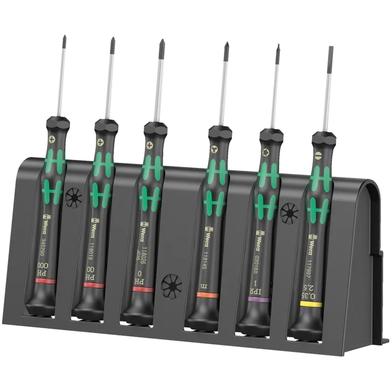 2050/6 Screwdriver set and rack for electronic applications