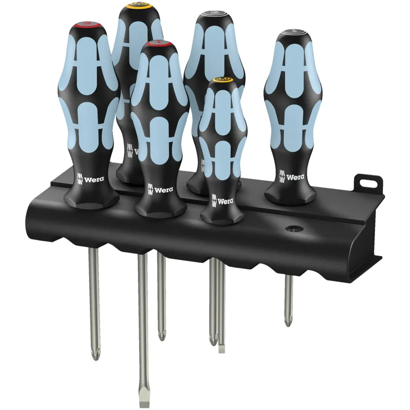 3334/3350/3355/6 Screwdriver set, stainless and rack