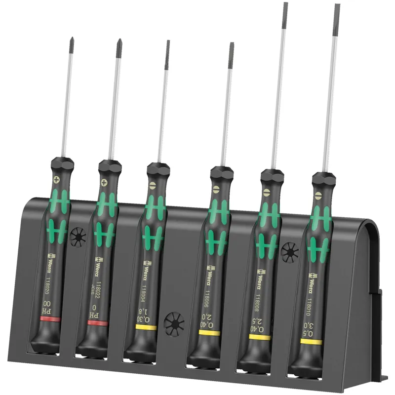 2035/6 A Screwdriver set and rack for electronic applications