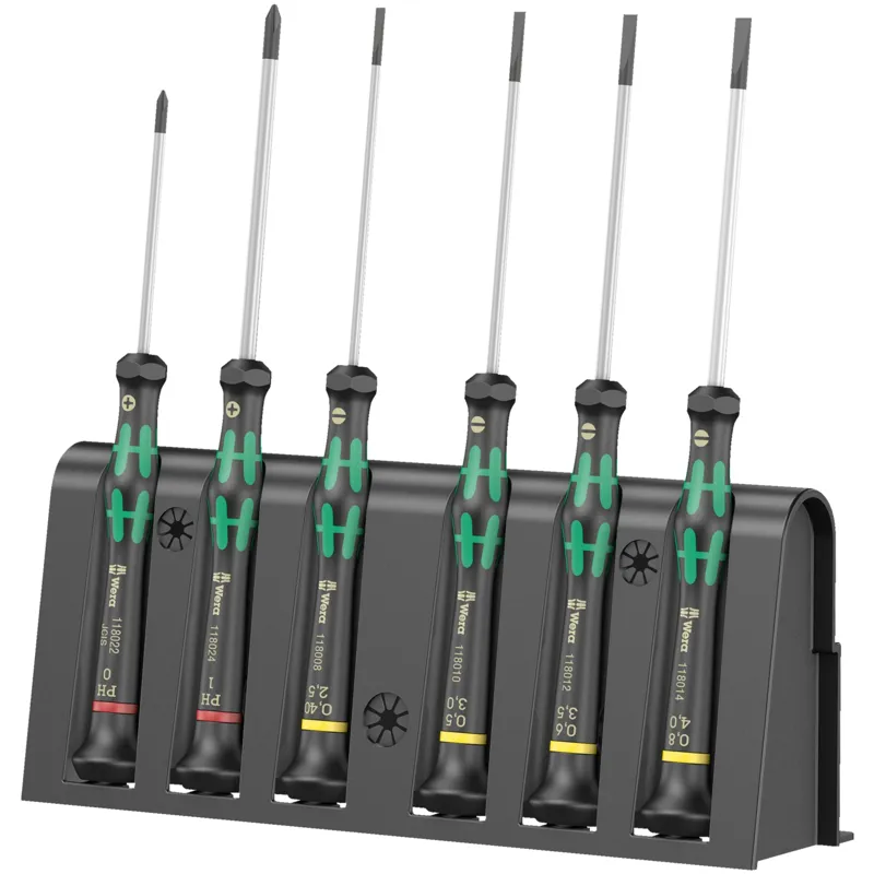 2035/6 B Screwdriver set and rack for electronic applications