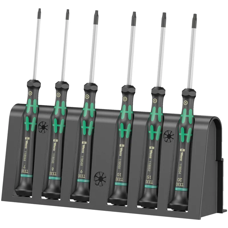 2067/6 TORX® BO Screwdriver set and rack for electronic applications