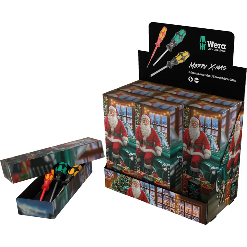 Counter display mixed screwdriver set Christmas 2026