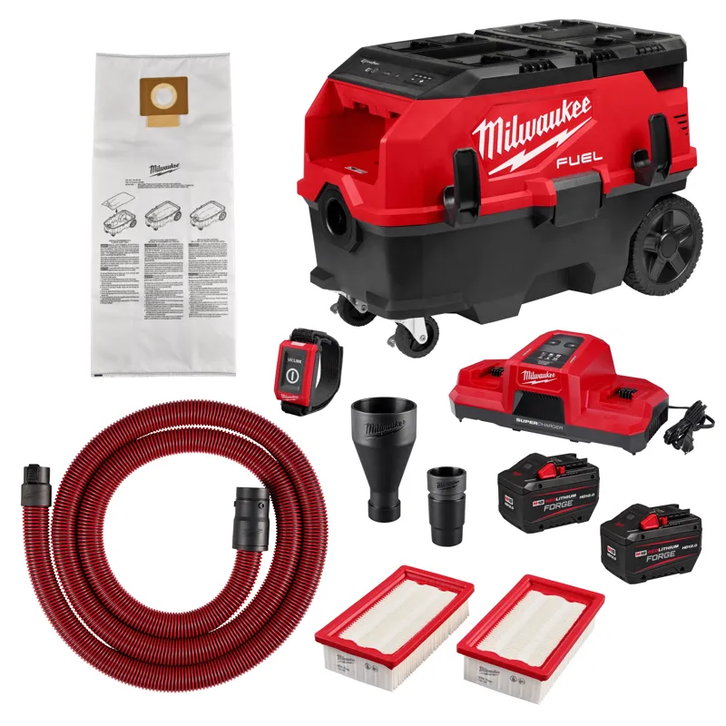 M18 FUEL 9 Gallon Dual Battery Dust Extractor w/ PACKOUT Compatibility and VACLINK Kit