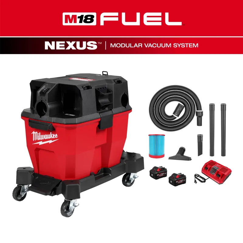 M18 FUEL NEXUS 9 Gallon Dual-Battery Wet/Dry Vacuum Kit