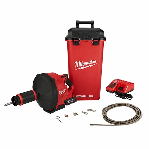 M18 FUEL Drain Snake w/ CABLE DRIVE with 1/4” and 3/8” Cables