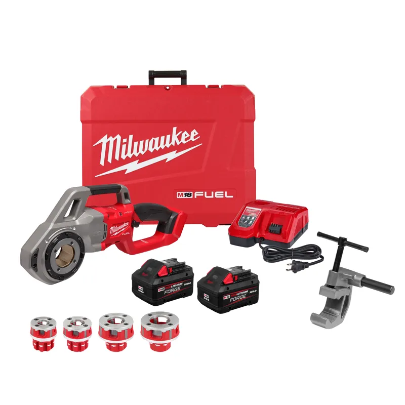 M18 FUEL Compact Pipe Threader w/ ONE-KEY w/ 1/2" - 1-1/4" Compact NPT Forged Aluminum Die Heads