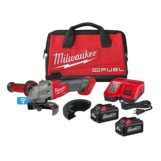 M18 FUEL 4-1/2" / 5" Braking Grinder w/ ONE-KEY Slide Switch, Lock-On