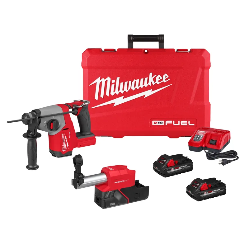 M18 FUEL 5/8" SDS Plus Rotary Hammer w/ Dust Extractor Kit