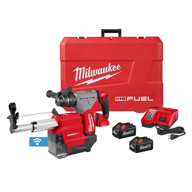 M18 FUEL 1-1/8" SDS Plus Rotary Hammer w/ ONE-KEY & HAMMERVAC Dedicated Dust Extractor Kit
