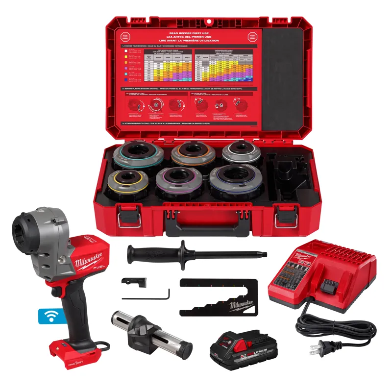 M18 FUEL Covered Conductor Cable Stripper Kit w/ Adjustable Bushings
