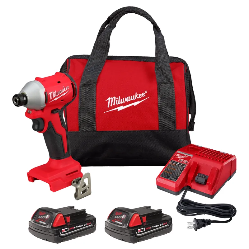 M18 Compact Brushless 1/4" Hex Impact Driver Kit