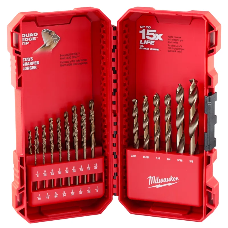 RED HELIX Cobalt Drill Bit Set – 23PC