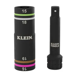 KNECT Quad-4 Heavy-Duty Impact Flip Socket, Metric, 2-Piece